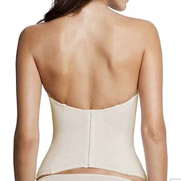 Dominique Strapless Underwire Bustier White Ivory 36B New - Picture 4 of 5